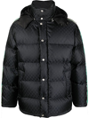 GUCCI BLACK JUMBO GG PADDED COAT