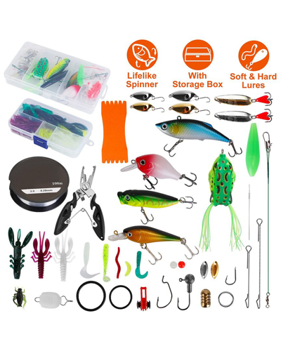 Fresh Fab Finds 383pc Fishing Lures Tackle Box In Multicolor