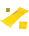 FRESH FAB FINDS FRESH FAB FINDS INFLATABLE YELLOW POOL FLOAT RAFT
