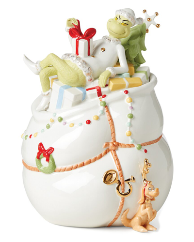 Lenox Merry Grinchmas Cookie Jar In Green