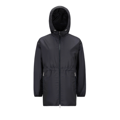 Moncler Collection Wete Hooded Jacket Blue In Bleu