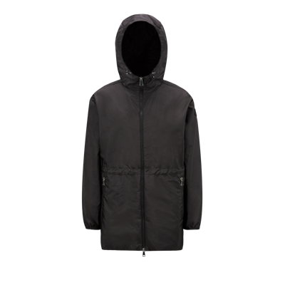 Moncler Collection Wete Hooded Jacket Black In Noir