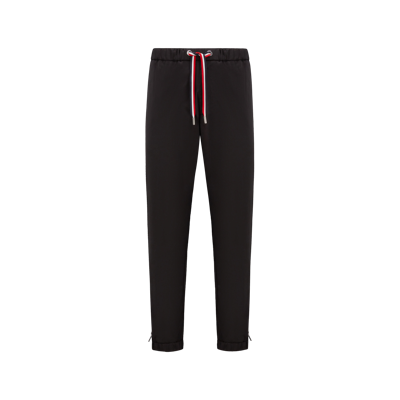Moncler Collection Gabardine Jogging Pants Black In Noir