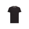 Moncler Short-sleeved Cotton T-shirt In Black