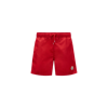 Moncler Logo Patch Nylon Swim Shorts In Red