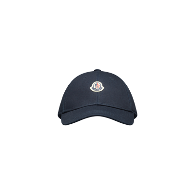 Moncler Casquette En Gabardine In Black