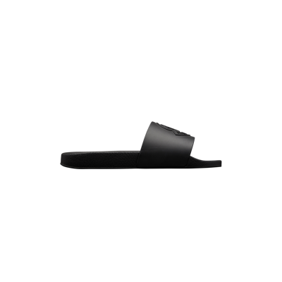 MONCLER BASILE SLIDES BLACK