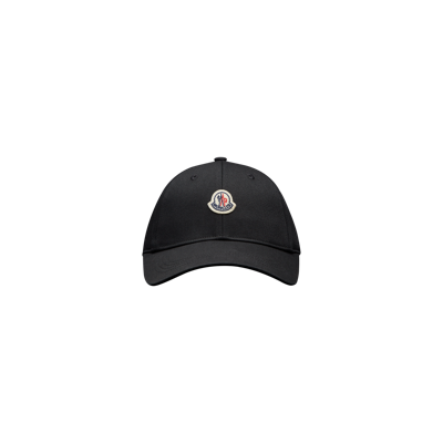 Moncler Kids' Gabardine Baseball Cap Black