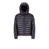 Moncler Men's Lauros Hooded Short Down Jacket In Blue
