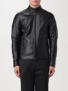 Xc Man Jacket Black Size 40 Leather In Black