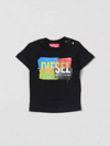 Diesel Babies' T-shirt  Kinder Farbe Schwarz In Black