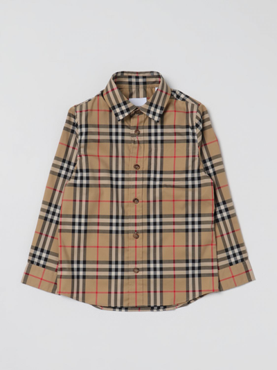 Burberry Hemd  Kids Kinder Farbe Beige