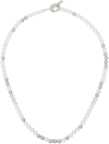 NUMBERING WHITE & SILVER #9705 NECKLACE
