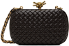 BOTTEGA VENETA BROWN KNOT CLUTCH