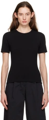 Matteau Black Fitted T-shirt In Black