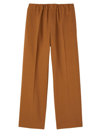Sandro Mens Bruns Elasticated-waist Wide-leg Stretch-woven Trousers In Brown