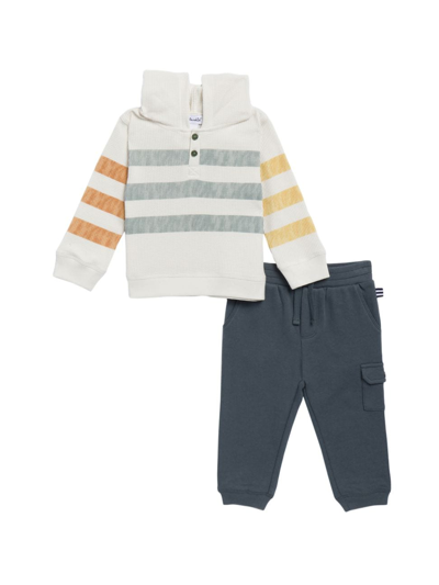 Splendid Baby Boy's & Little Boy's 2-piece Striped Pullover & Joggers Set In Ivory