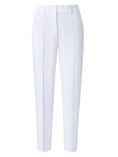 Akris Punto Women's Ferry Cropped Tapered-leg Trousers In Cream