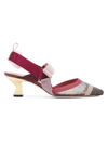 Fendi Women's Colibri 55mm Mesh Slingback Pumps In Anemone