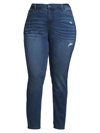 SLINK JEANS, PLUS SIZE WOMEN'S MELANY HIGH-RISE SKINNY JEANS