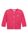 POLO RALPH LAUREN BABY GIRL'S CABLE-KNIT CARDIGAN