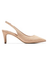 Cole Haan Women's Vandam Pointed Toe Slingback High Heel Pumps In Natural