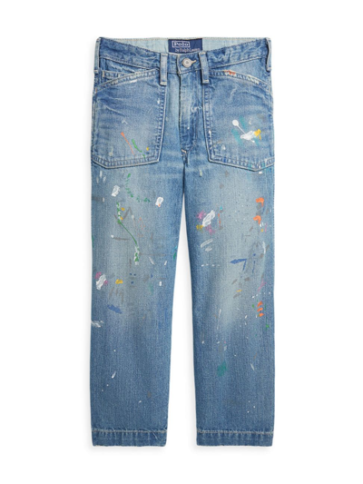 Polo Ralph Lauren Little Boy's & Boy's Paint-splatter Jeans In Kerr
