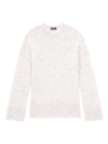 Theory Women's Karenia Speckled Wool-cashmere Sweater In White Multi