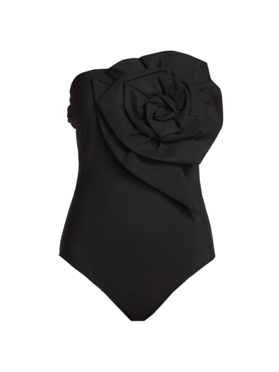 Chiara Boni La Petite Robe Women's Cotefta Strapless One-piece Swimsuit In Black