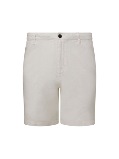 Onia Men's Stretch Linen Shorts In White