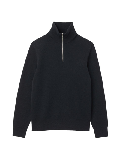 Sandro Men's Half-zip Jumper In Noir / Gris