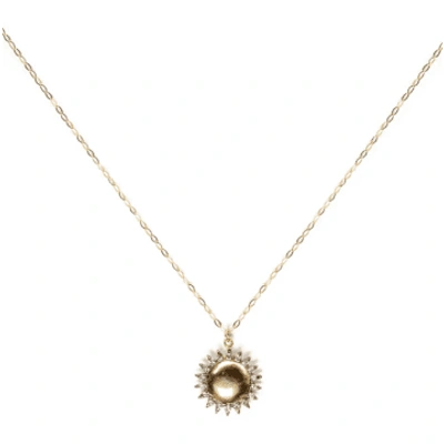 Kirstie Le Marque Diamond Brilliant Sun Necklace In Gold
