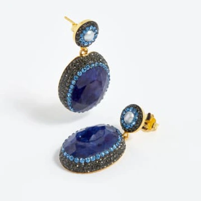 Soru Sapphire Earrings In Gold
