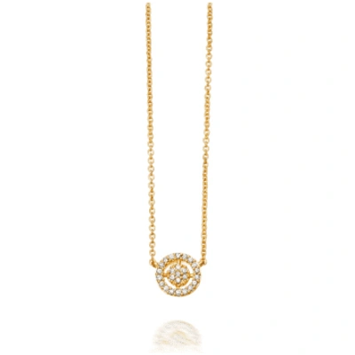 Astley Clarke Solid Gold Icon Aura Pendant Necklace In Yellow