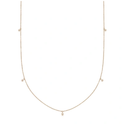 Astley Clarke 14kt Recycled Yellow Gold Station Diamond Necklace In White