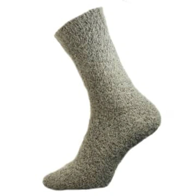 Joya Brown Plain Wool Blend Socks