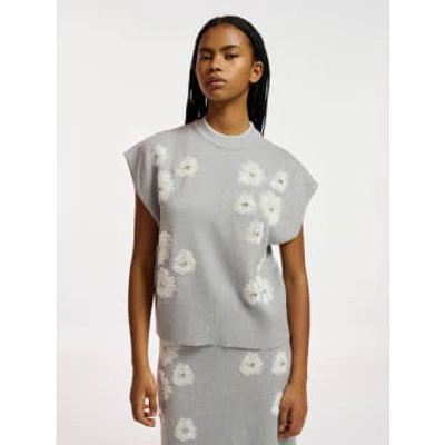 Essentiel Antwerp Eruby Top In Silver_white