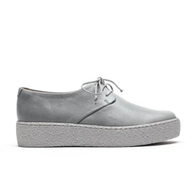 Tracey Neuls Geek Platform Stone | Grey Leather Platform Sneakers