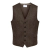 SELECTED HOMME SLIM ISAC BROWN STRUCTURE WAISTCOAT