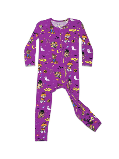 Bellabu Bear Unisex Paw Patrol Halloween Print Convertible Footie - Baby, Little Kid In Medium Purple