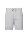 Onia Men's Linen-blend Drawstring Shorts In White