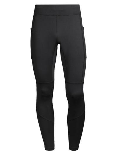 Perfect Moment Men's Sport Stripe Base Layer Trousers In Black