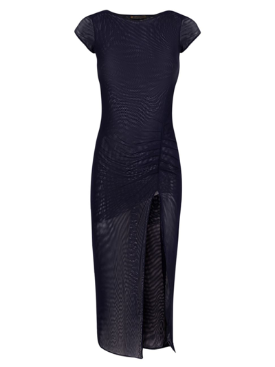 Vix By Paula Hermanny Women's Suzi Short-sleeve Midi-dress In Blue Ocean