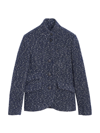 Rag & Bone Slade Tweed Blazer In Blue