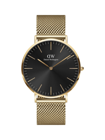 DANIEL WELLINGTON MEN'S CLASSIC STAINLESS STEEL BRACELET WATCH/40MM