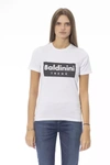 BALDININI TREND WHITE COTTON TOPS & T-SHIRT