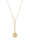 FOUNDRAE WOMEN'S INTERNAL COMPASS 18K YELLOW GOLD & 0.13 TCW DIAMOND SMALL MIXED BELCHER CHAIN NECKLACE