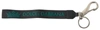 Dolce & Gabbana Black Dg Logo Rubber Silver Tone Metal Keychain In Black