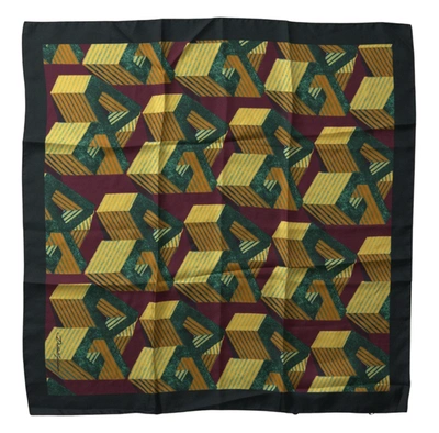 Dolce & Gabbana Multicolor Printed Square Handkerchief Scarf