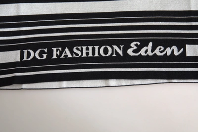 Dolce & Gabbana White Cotton Dg Fashion Crew Neck Tee T-shirt
